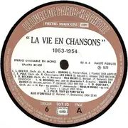 LP - Edith Piaf / CHarles Aznavour a.o. - La Vie En Chansons De 1953 À 1955