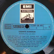 LP - Various - Laudate Dominum - Berühmte Arien Und Chöre - Gatefold