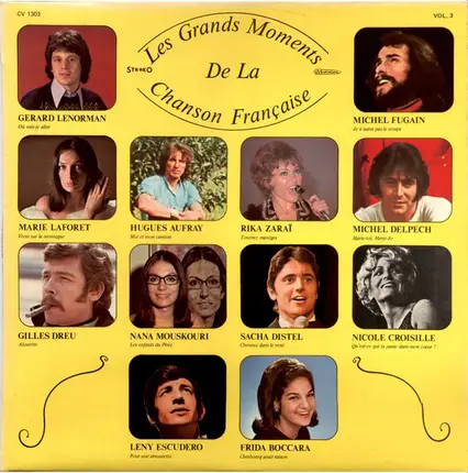 Michel Fugain , Marie Laforet , a.o. - Les Grands Moments De La Chanson Française - Vol.3