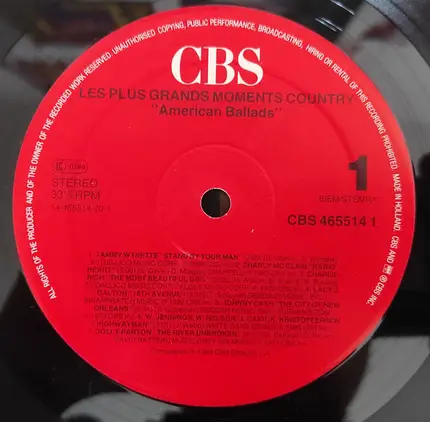 Various - Les Plus Grands Moments Country - American Ballads