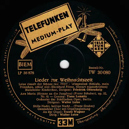 Various - Lieder zur Weihnachtszeit