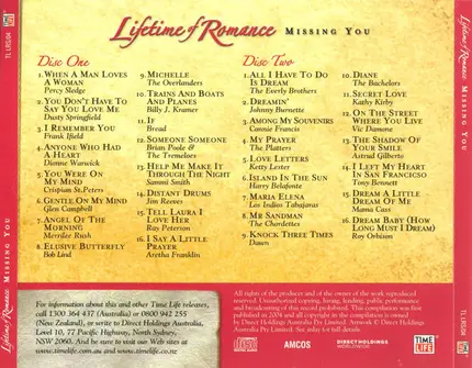 Percy Sledge, Dusty Springfield, Frank Ifield a.o. - Lifetime Of Romance - Missing You