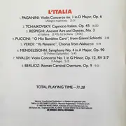 CD - Paganini / Tchaikovsky / Puccini / Vivaldi a.o. - L'Italia