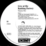 LP - Various - Live At The Knitting Factory New York City · Volume Two