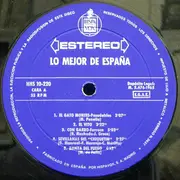 LP - Banda Taurina / Carmeluchi Velazquez / José Greco a.o. - Lo Mejor De España