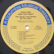 Double LP - Various - Long Ago And Far Away (The Great Love Songs Of The 40's)