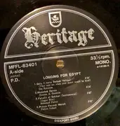 LP - Om Kalsoum, Hassan & Hussein, Mohamed Fawzi, Police School Music, Seham Refki, Ahmed Sherif... - Longing For Egypt - Mono