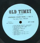 LP - Various - Louisiana Cajun Music Vol. 5: The Early Years (1928-1938)
