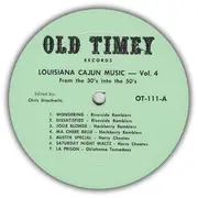 LP - Joe Werner And The Riverside Ramblers, Hackberry Ramblers, a.o. - Louisiana Cajun Music Volume 4: From The 30s To The 50s