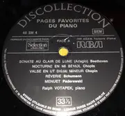 LP - Beethoven / Chopin / Schumann a.o. - Pages Favorites Du Piano