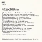 CD - The Modernaires / Paula Kelly / a.o. - Perfect Harmony: The Vocal Ensembles