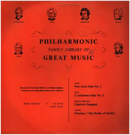 Grieg / Bizet / Rimsky-Korsakov / Rossini - Philharmonic Family Library Of Great Music Album 3
