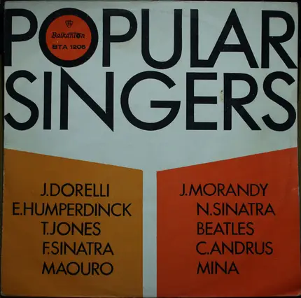 Frank Sinatra, Tom Jones, The Beatles - Popular Singers