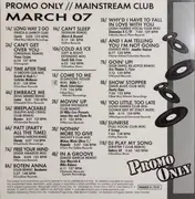 Double CD - The Knife, DJ Dan, Oakenfold - Promo Only Mainstream Club: March 07 - Digisleeve