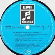 LP - Adamo, Heino, a.o. - Quadrophonie Starparade 73 - Gatefold