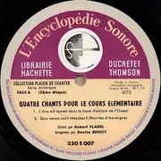 10'' - Kinder-Lieder - Quatre Chants Pour Le Cours Élémentaire