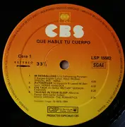 LP - Various - Que Hable Tu Cuerpo
