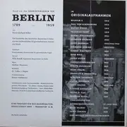 Double LP - Paul von Hindenburg, Otto Wels, Ernst Reuter, Willy Brandt a.o. - Rund Um Das Brandenburger Tor • Berlin 1789-1959