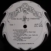 LP - Blind richard Yates, Virginia Liston, Jenny Pope - Rare Blues Of The Twenties No. 1 (1924-1929)