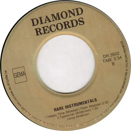 Leroy Andrson, Peter Moesser - Rare Instrumentals