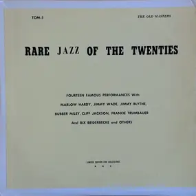 Various Artists - Rare Jazz Of The Twenties