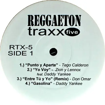 Tego Calderon, Daddy Yankee, a.o., - Reggaeton Traxx Five