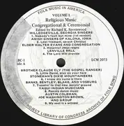 LP - Various - Religious Music Congregational & Ceremonial - Mono