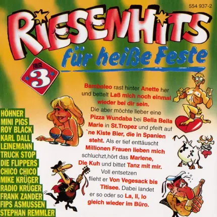 Karl Dall, Die Flippers, a.o. - Riesenhits Für Heiße Feste Folge 3