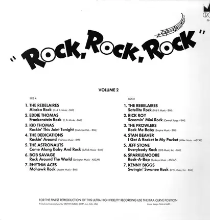 Bob Savage, Kid Thomas, The Astronauts a.o. - Rock, Rock, Rock Vol. 2