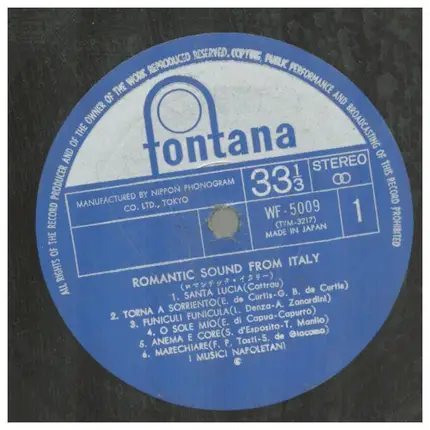 Various - Romantic Sound From Italy