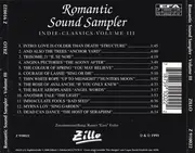 CD - Various - Romantic Sound Sampler (Indie-Classics Volume III)