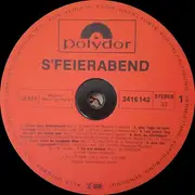 LP - Willy Schneider, Friedel Hensch Und Die Cyprys a.o. - S' Feierabend