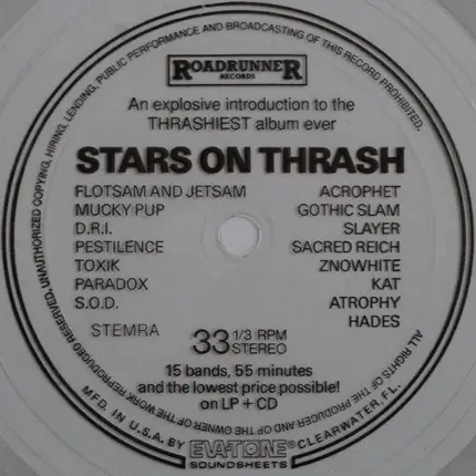 Slayer, Pestilence, Toxik a.o. - Stars On Thrash
