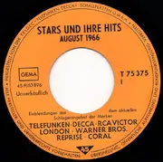7inch Vinyl Single - Various - Stars Und Ihre Hits August 1966