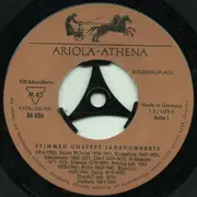 7inch Vinyl Single - Kaiser Wilhelm II., Paul Von Hindenburg, Philipp Scheidemann, a.o. - Stimmen Unseres Jahrhunderts