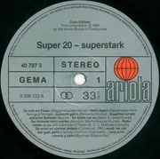 LP - Schlager-Sampler - Super 20 ∙ Superstark