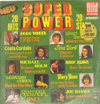 5000 Volts, Costa Cordalis, Leonard Cohen, Santana a.o. - Super Power - 20 Hits 20 Stars