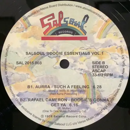 Various - Salsoul Boogie Essentials Vol.1