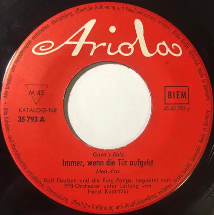 Ralf Paulsen,Die Monacos - San Francisco