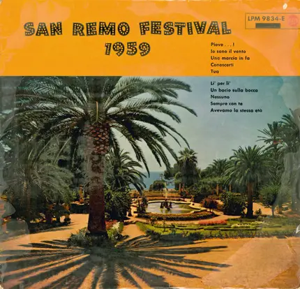 Teddy Reno Mit Dem Quartett Due / Miranda Martino / Nilla Pizzi / a.o. - San Remo Festival 1959