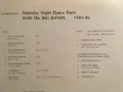 LP - Count Basie, Harry James, Tommy Dorsey a.o. - Saturday Night Dance Party With The Big Bands 1943-46 - Mono