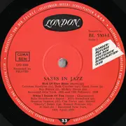 10'' - Various - Saxes In Jazz