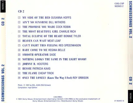 Celine Dion, Santana, Toto & others - Schmuse Songs Vol. 2