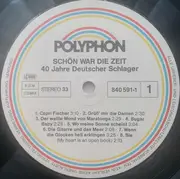 Double LP - Rudi Schuricke, Lolita, Peter Kraus, a.o. - Schön War Die Zeit - 40 Jahre Deutscher Schlager