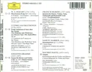 CD - Mozart / Beethoven / Brahms / Schubert / Barber / Ravel - Schatzkammermusik