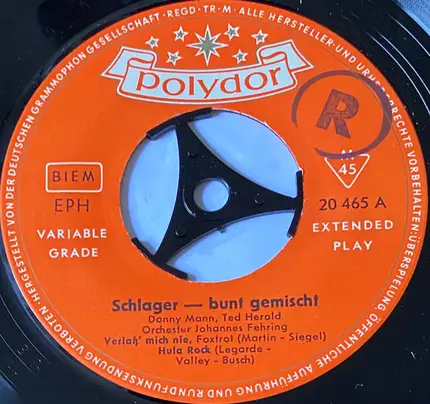 Danny Mann,Ted Herold, Die Blauen Jungs - Schlager - Bunt Gemischt