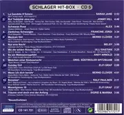 CD - Sarah Jane, Jonny Hill, Alex - Schlager Hit-Box CD5 - Sleevecase
