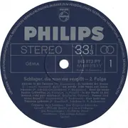 LP - Orchester Béla Sanders / Schuricke-Terzett / William Greihs Und Sein SFB-Tanzorchester - Schlager, Die Man Nie Vergisst - Folge 2