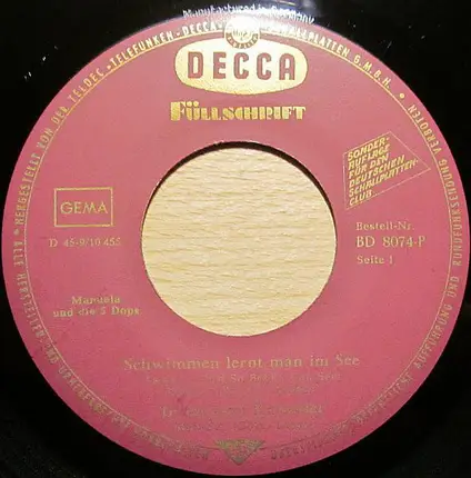 Manuela / Drafi Deutscher / Caterina - Schwimmen Lernt Man Im See / In Meinem Kalender / Shake Hands / Weekend Und Moonlight