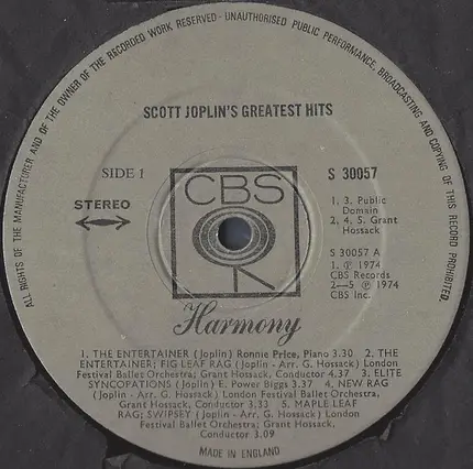 Ronnie Price, London Festival Ballet Orchestra a.o. - Scott Joplin's Greatest Hits